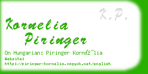 kornelia piringer business card